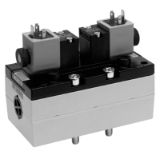 Series 581, size 4, 5/3-directional valve, without manual override
