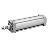 Double-acting, cushioning: pneumatically, adjustable, with magnetic piston, piston rod: external thread, heat resistant