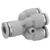 y_plug_connector_reducing_double - Series QR1-S Standard